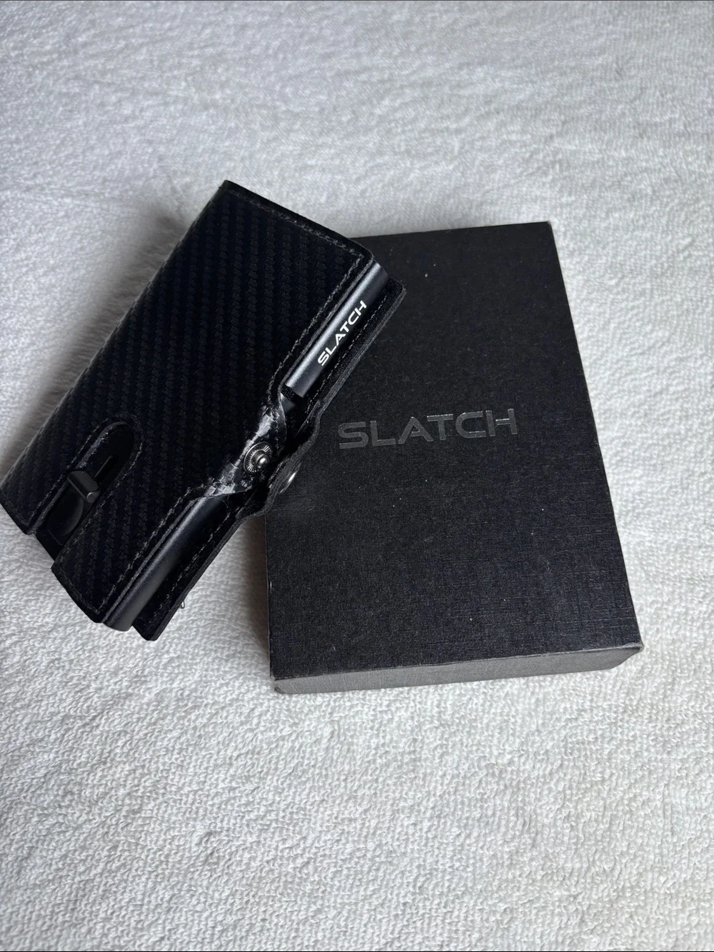 Carbon Fiber Black Minimalist Card & Key Holder